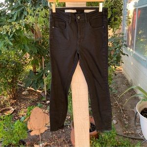 Anthro Pilcro + the Letterpress High Rise Skinny Jeans Black Women Size 30